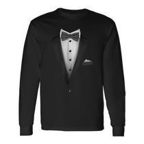 Long sleeve 2024 tuxedo t shirt