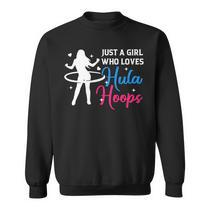 Womens Girls Just Wanna Hula Hoop Sports Fitness Training Hooping