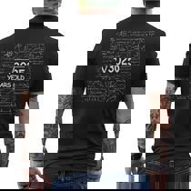 Math Square Root Of 3025 Vintage 55th Birthday 55 Years Old T-Shirt