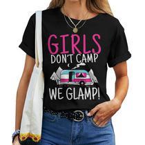 I Make Camping Cute Hiking Girl Women T-shirt | Mazezy