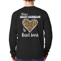 Being A Credit Counselor Is Heart Work Love Leopard V-Day Back