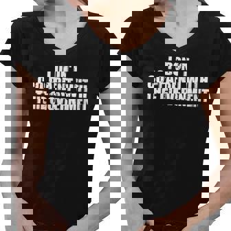 I Don’T Coparent With The Government I Dont Co-Parent Government Funny Gifts Women V-Neck T-Shirt | Mazezy