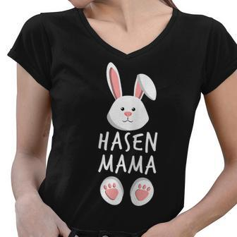 Rabbit Mum Family Partner Look Easter Bunny Gift Easter Gift For Womens Gift For Women Women V-Neck T-Shirt | Mazezy