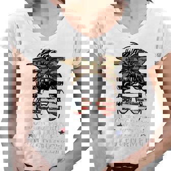 I Do Not Coparent With The Government American Sunglasses Government Funny Gifts Women V-Neck T-Shirt | Mazezy