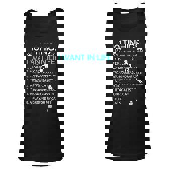 10 Things I Want In My Life Cats More Cats Kitty Cat Lovers Unisex Tank Top - Thegiftio