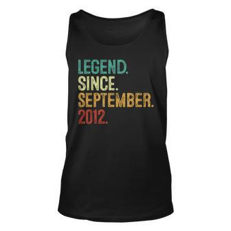 11 Years Old Legend Since September 2012 11Th Birthday Tank Top - Monsterry