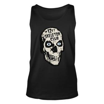 12Ft Skeleton Club Skull Halloween Spooky Tank Top | Mazezy