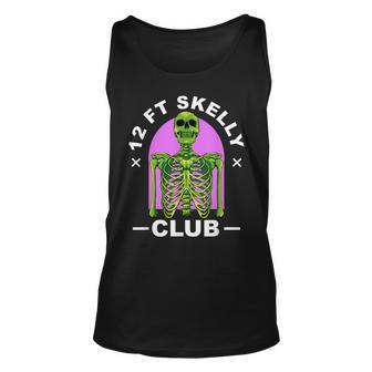 12Ft Skelly Club Green Skeleton Purple Tank Top - Monsterry