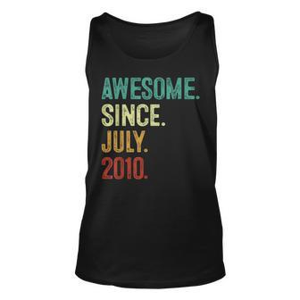 13 Year Old Awesome Since July 2010 13Th Birthday Unisex Tank Top | Mazezy
