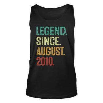 13 Years Old Legend Since August 2010 13Th Birthday Unisex Tank Top - Monsterry UK