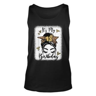 13Th Birthday Decorations Girl Messy Bun 13 Years Old Bday Unisex Tank Top - Seseable