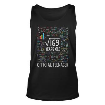 13Th Birthday Square Root Of 169 Official Nager Unisex Tank Top | Mazezy DE