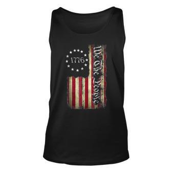 1776 We The People Patriotic American Flag 4Th Of July Usa Unisex Tank Top | Mazezy