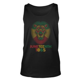 1865 Junenth Celebrate Lion African American Freedom Day For Lion Lovers Tank Top | Mazezy