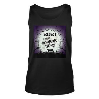 2021 A True Horror Story Scary Funny Halloween Unisex Tank Top | Mazezy