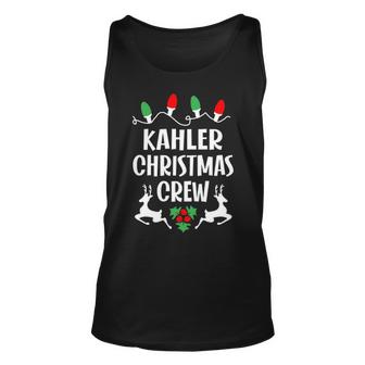 Kahler Name Gift Christmas Crew Kahler Unisex Tank Top
