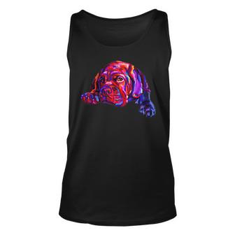Lovely Dogue Give Dog Treats And Receive A Kiss Colorful Unisex Tank Top