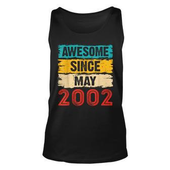 21 Year Old Awesome Since May 2002 21St Birthday Gifts Unisex Tank Top | Mazezy