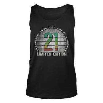 21St Birthday 21 Year Old Vintage 2002 Limited Edition Tank Top - Monsterry AU