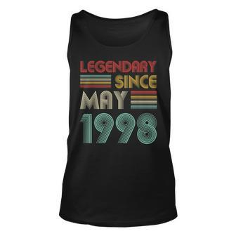 21St Birthday Gift Legendary Since May 1998 Unisex Tank Top | Mazezy