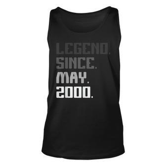 21St Birthday Gifts 21 Years Old Legend Since May 2000 Unisex Tank Top | Mazezy