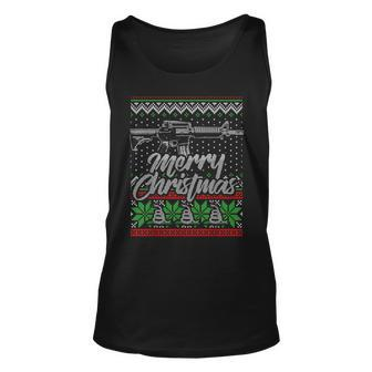 2Nd Amendment Ugly Christmas Sweater Tank Top - Monsterry CA