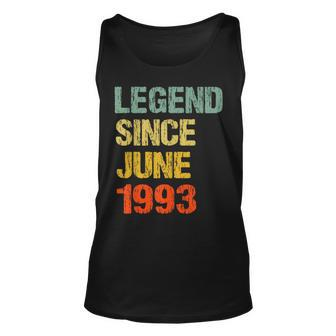 30 Year Old 30Th Birthday Gifts Legend Since June 1993 Unisex Tank Top | Mazezy