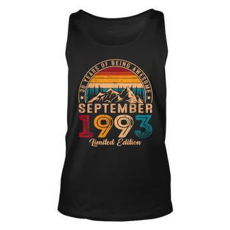 30 Year Old Awesome Since September 1993 30Th Birthday Tank Top - Monsterry CA