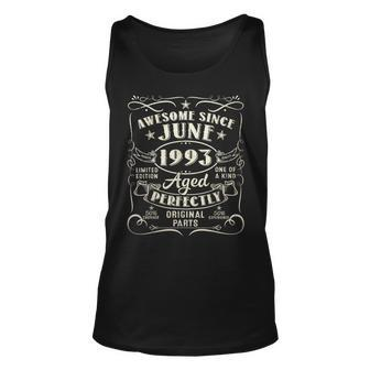 30 Year Old Awesome Since June 1993 30Th Birthday Unisex Tank Top | Mazezy