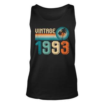30 Year Old Gift Vintage Born In 1993 30Th Birthday Retro Unisex Tank Top | Mazezy