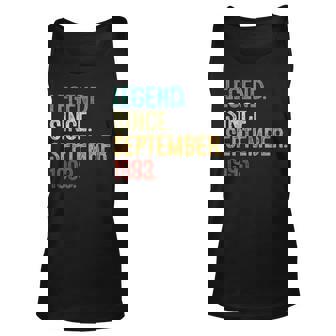 30 Years Old Legend Since September 1993 30Th Birthday Tank Top - Thegiftio