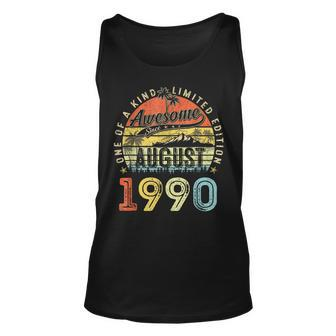 33 Year Old Awesome Since August 1990 33Rd Birthday Tank Top - Monsterry AU