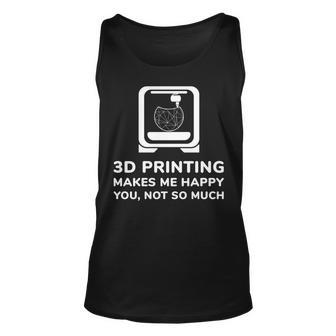 3D Printing Funny 3D Printer Gift Birthday Unisex Tank Top | Mazezy