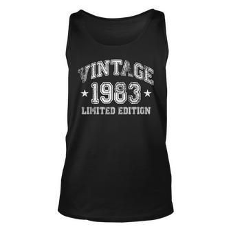 40 Years Old Gift Decoration Vintage 1983 40Th Birthday Unisex Tank Top | Mazezy