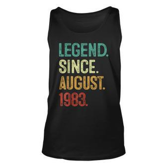40 Years Old Legend Since August 1983 40Th Birthday 40Th Birthday Tank Top | Mazezy