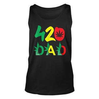 420 Dad Weed Smoke Dope Father Smoker Smoking Fun Men Tank Top | Mazezy