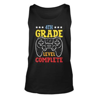 4Th Grade Level Complete Last Day Of School Game Controller Unisex Tank Top - Seseable