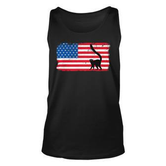 4Th Of July Animal Lemur Shirts American Flag Usa Patriotic 2 Unisex Tank Top - Monsterry AU