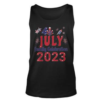 4Th Of July Family Celebration 2023 Family Matching Unisex Tank Top | Mazezy