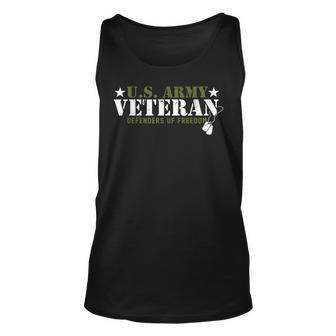 4Th Of July | Us Army Veteran Defender Of Freedom Unisex Tank Top | Mazezy