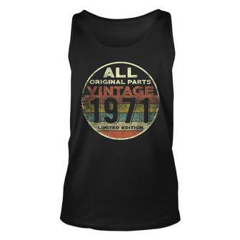 50 Years Old Vintage 1971 Limited Edition 50Th Birthday Tank Top | Mazezy