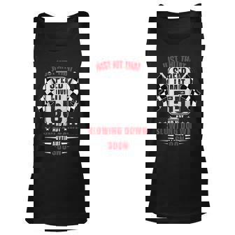 55Th Birthday Speed Limit Sign 55 Years Old Funny Racing Unisex Tank Top - Seseable