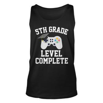 5Th Grade Level Complete Graduation Graduate Gamers Kids Unisex Tank Top - Thegiftio UK