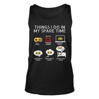 6 Things I Do In My Spare Time Play Game Video Games Games Tank Top | Mazezy