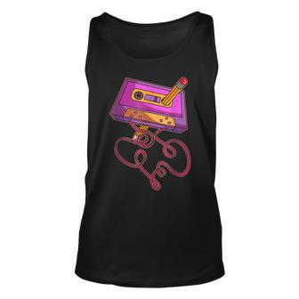80S Cassette Tape Pencil 1980S Retro Vintage Throwback Music Tank Top - Monsterry