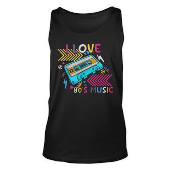 80S Music Lover Cassette Tape Retro Era Born In The 1980 Unisex Tank Top - Thegiftio UK