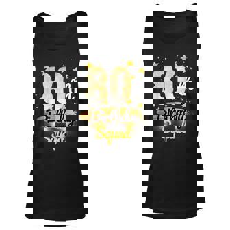 80Th Birthday Squad 80 Year Old Birthday Sparkle Tank Top | Seseable UK
