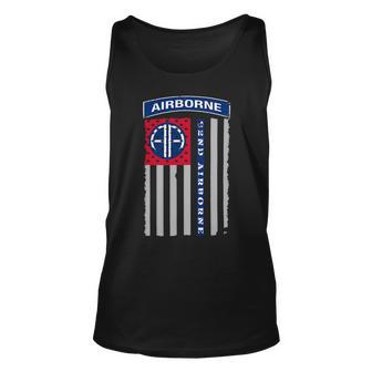 82Nd Airborne Division Veteran American Flag Unisex Tank Top - Monsterry AU