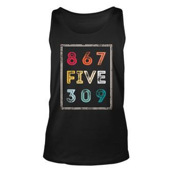 8675309 Nostalgic And Funny 80S & 90S Unisex Tank Top - Monsterry
