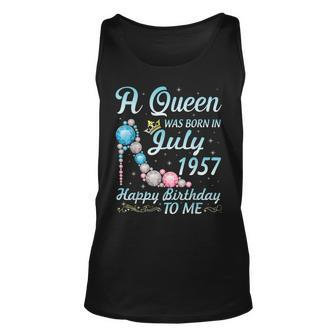 A Queen Was Born In July 1957 Happy Birthday 64 Years To Me Unisex Tank Top | Mazezy